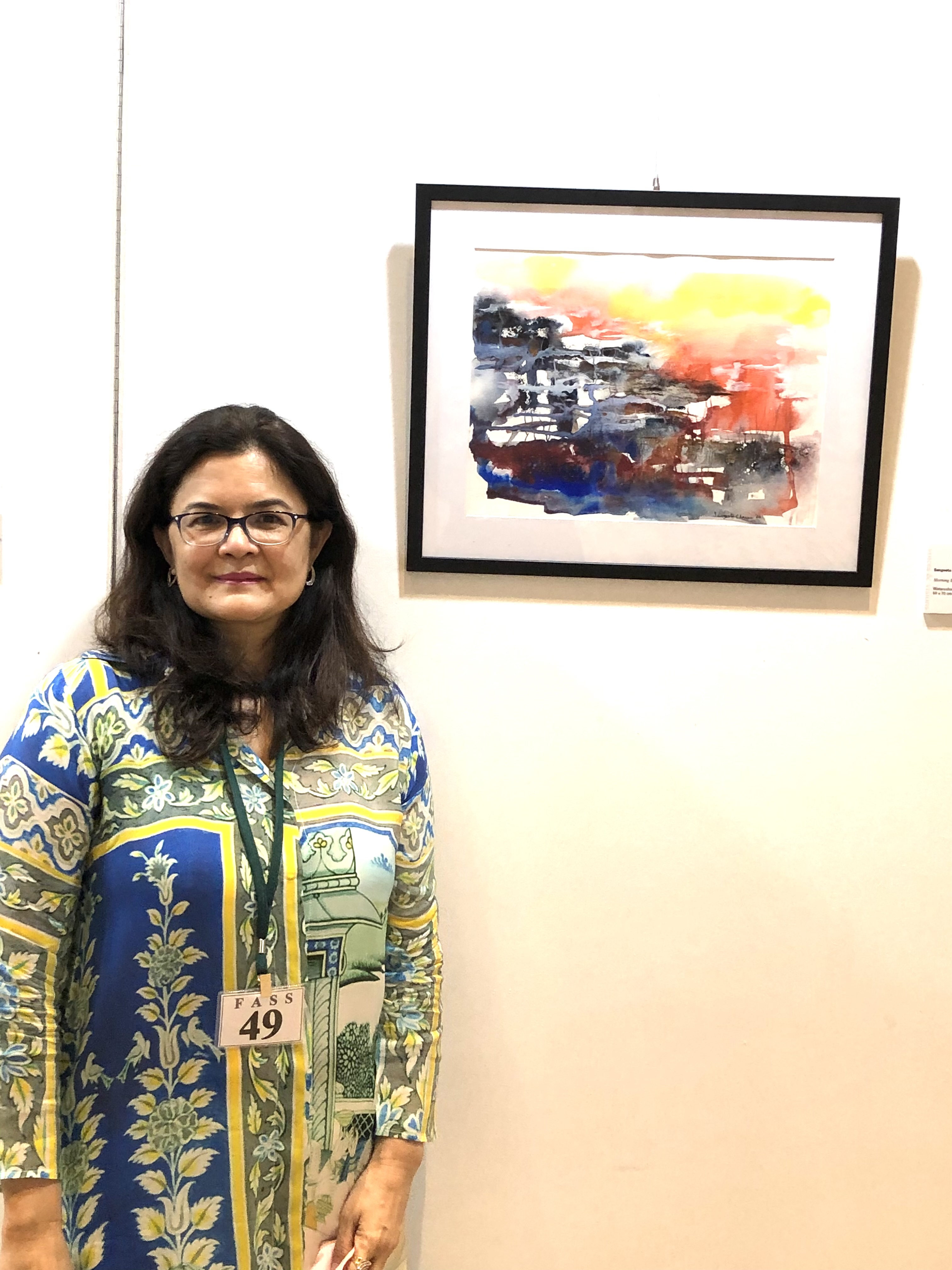 Exhibition by Federation of art Society Singapore, March, 2021. - Sangeeta Charan