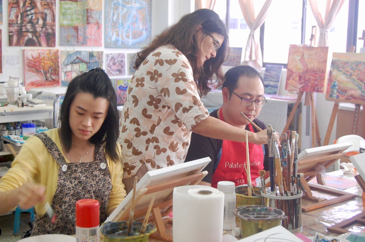 Workshop in progress, 2017. - Sangeeta Charan